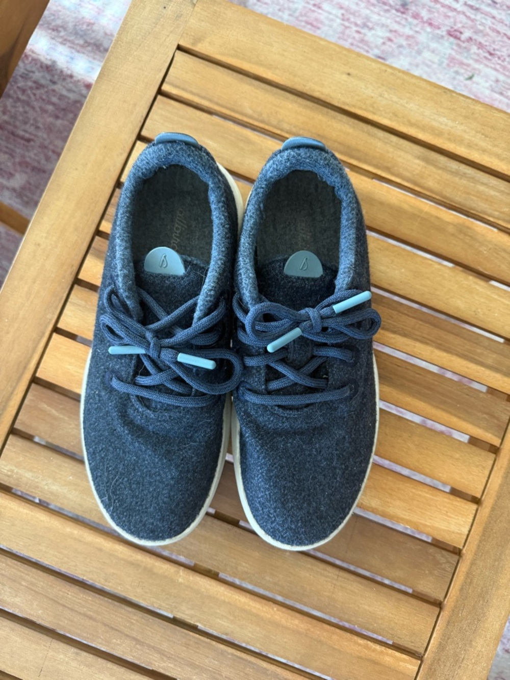 Allbirds blue wool sneakers